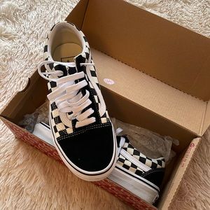 New, in box, never worn Vans